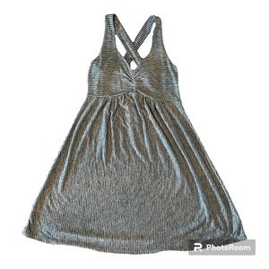 NWT Universal Thread Blue & White Stripped Sleeveless V-Neck Dress | Size S